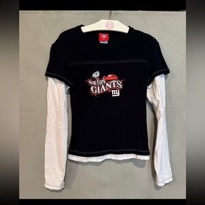 Super Bowl XLII NFL New York Giants cotton long sleeve shirt small women’s